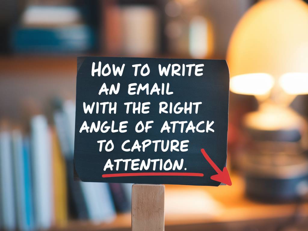 How to write an email with the right angle of attack to capture attention